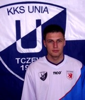 Piotr Sarnecki, jeden z nielicznych tczewian w Unii, strzeli dzisiaj jedn z bramek. (fot. F. Liebner)