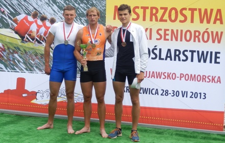 Mateusz Biskup z brązowym medalem Mistrzostw Polski Seniorów. (fot. M.Grubich)