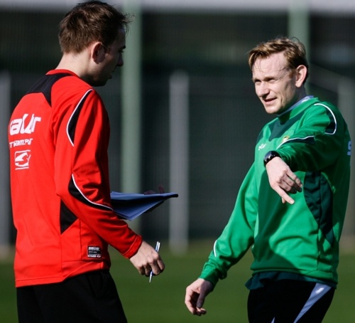 Zbigniew Oszmana i Sebastian Mila (fot. Lechia.pl)